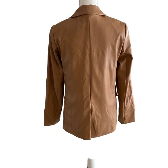 A New Day Vegan Leather Blazer Jacket Size XS NWOT - Picture 5 of 6